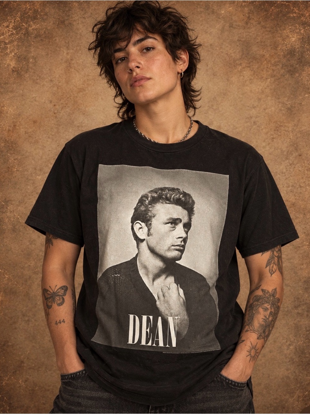 Ripple Junction Black Graphic 'DEAN' Short Sleeve Tee